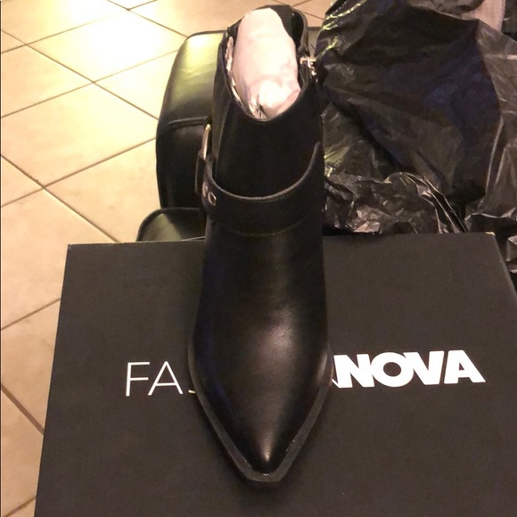 Brand new Fashion Nova Saddle Up Booties. - Picture 3 of 3
